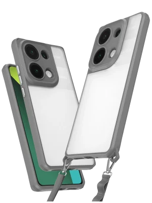 Newface Xiaomi Redmi Note 13 Pro 5G Kılıf Penta Silikon Kılıf - Titan Gri