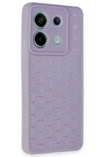 Newface Xiaomi Redmi Note 13 Pro 5G Kılıf Petek Silikon Kapak - Lila - Görsel 3