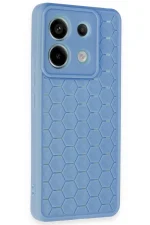 Newface Xiaomi Redmi Note 13 Pro 5G Kılıf Petek Silikon Kapak - Mavi - Görsel 2