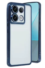 Newface Xiaomi Redmi Note 13 Pro 5G Kılıf Razer Lensli Silikon - Lacivert