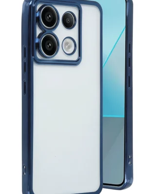 Newface Xiaomi Redmi Note 13 Pro 5G Kılıf Razer Lensli Silikon - Lacivert