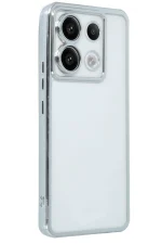 Newface Xiaomi Redmi Note 13 Pro 5G Kılıf Razer Lensli Silikon - Gümüş - Görsel 2