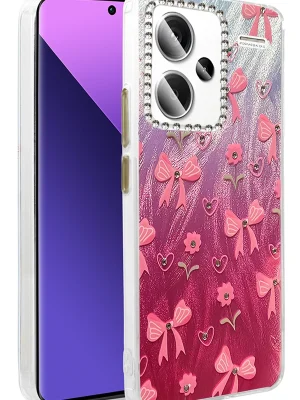 Newface Xiaomi Redmi Note 13 Pro Plus Kılıf Blade Aynalı Desenli Kapak - Desen 3