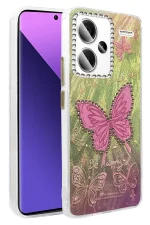 Newface Xiaomi Redmi Note 13 Pro Plus Kılıf Blade Aynalı Desenli Kapak - Desen 5