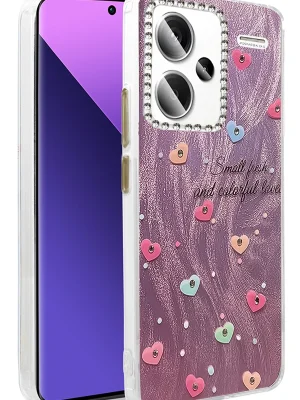 Newface Xiaomi Redmi Note 13 Pro Plus Kılıf Blade Aynalı Desenli Kapak - Desen 8