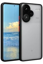 Newface Xiaomi Redmi Note 13 Pro Plus Kılıf Montreal Silikon Kapak - Siyah