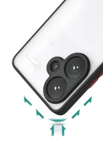 Newface Xiaomi Redmi Note 13 Pro Plus Kılıf Montreal Silikon Kapak - Siyah - Görsel 3