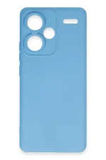 Newface Xiaomi Redmi Note 13 Pro Plus Kılıf Nano içi Kadife Silikon - Mavi - Görsel 2