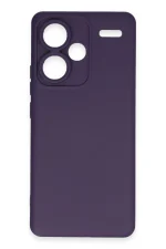 Newface Xiaomi Redmi Note 13 Pro Plus Kılıf Nano içi Kadife Silikon - Mor - Görsel 2