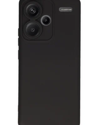 Newface Xiaomi Redmi Note 13 Pro Plus Kılıf Nano içi Kadife Silikon - Siyah