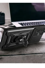 Newface Xiaomi Redmi Note 13 Pro Plus Kılıf Pars Lens Yüzüklü Silikon - Siyah - Görsel 2