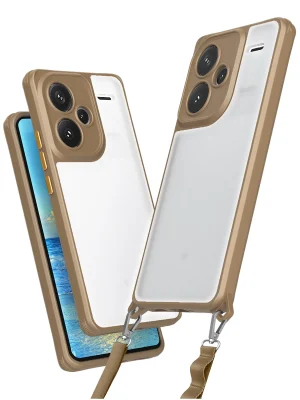 Newface Xiaomi Redmi Note 13 Pro Plus Kılıf Penta Silikon Kılıf - Çöl Titanyum