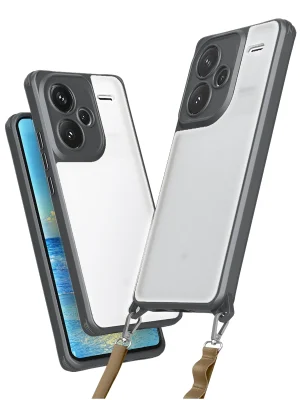 Newface Xiaomi Redmi Note 13 Pro Plus Kılıf Penta Silikon Kılıf - Titan Gri