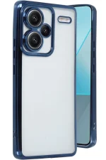 Newface Xiaomi Redmi Note 13 Pro Plus Kılıf Razer Lensli Silikon - Lacivert