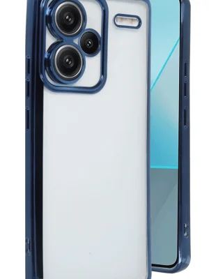 Newface Xiaomi Redmi Note 13 Pro Plus Kılıf Razer Lensli Silikon - Lacivert