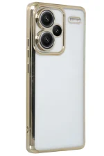 Newface Xiaomi Redmi Note 13 Pro Plus Kılıf Razer Lensli Silikon - Gold - Görsel 2