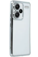 Newface Xiaomi Redmi Note 13 Pro Plus Kılıf Razer Lensli Silikon - Gümüş - Görsel 2