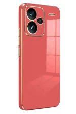 Newface Xiaomi Redmi Note 13 Pro Plus Kılıf Volet Silikon - Kırmızı