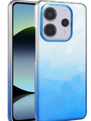 Newface Xiaomi Redmi Note 14 4G Glossy Kapak - Mavi