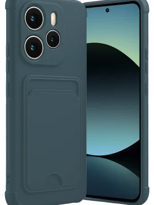 Newface Xiaomi Redmi Note 14 4G Kelvin Kartvizitli Silikon - Koyu Yeşil