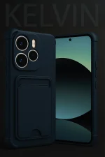 Newface Xiaomi Redmi Note 14 4G Kelvin Kartvizitli Silikon - Lacivert - Görsel 2