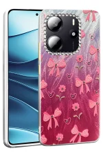 Newface Xiaomi Redmi Note 14 4G Kılıf Blade Aynalı Desenli Kapak - Desen 3