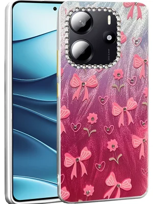 Newface Xiaomi Redmi Note 14 4G Kılıf Blade Aynalı Desenli Kapak - Desen 3