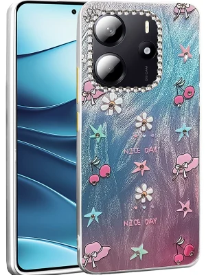 Newface Xiaomi Redmi Note 14 4G Kılıf Blade Aynalı Desenli Kapak - Desen 4