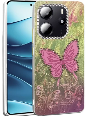 Newface Xiaomi Redmi Note 14 4G Kılıf Blade Aynalı Desenli Kapak - Desen 5