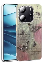 Newface Xiaomi Redmi Note 14 4G Kılıf Blade Aynalı Desenli Kapak - Desen 6