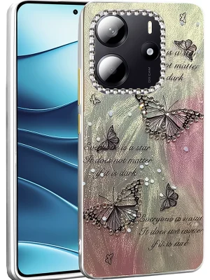 Newface Xiaomi Redmi Note 14 4G Kılıf Blade Aynalı Desenli Kapak - Desen 6