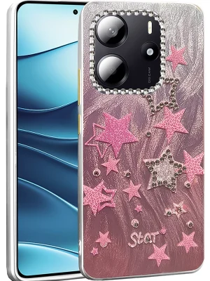 Newface Xiaomi Redmi Note 14 4G Kılıf Blade Aynalı Desenli Kapak - Desen 7