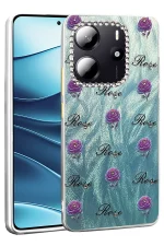 Newface Xiaomi Redmi Note 14 4G Kılıf Blade Aynalı Desenli Kapak - Desen 9