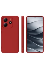 Newface Xiaomi Redmi Note 14 4G Kılıf First Silikon - Kırmızı - Görsel 2