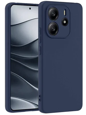 Newface Xiaomi Redmi Note 14 4G Kılıf First Silikon - Lacivert