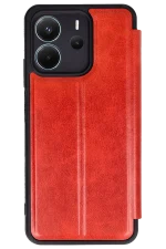 Newface Xiaomi Redmi Note 14 4G Kılıf Flip Cover - Kırmızı