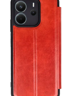 Newface Xiaomi Redmi Note 14 4G Kılıf Flip Cover - Kırmızı