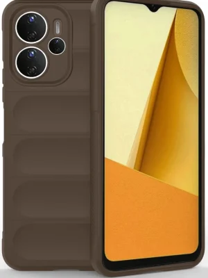 Newface Xiaomi Redmi Note 14 4G Kılıf Optimum Silikon - Kahverengi