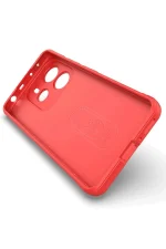 Newface Xiaomi Redmi Note 14 4G Kılıf Optimum Silikon - Kırmızı - Görsel 3