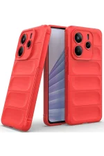 Newface Xiaomi Redmi Note 14 4G Kılıf Optimum Silikon - Kırmızı - Görsel 4