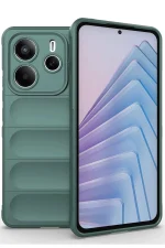 Newface Xiaomi Redmi Note 14 4G Kılıf Optimum Silikon - Koyu Yeşil