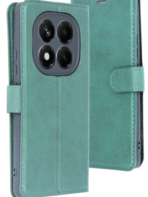 Newface Xiaomi Redmi Note 14 4G Kılıf Trend S Plus Kapaklı Kılıf - Yeşil