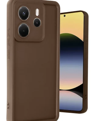 Newface Xiaomi Redmi Note 14 4G Kılıf Viera Silikon - Kahverengi