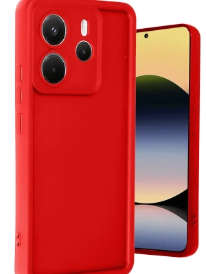 Newface Xiaomi Redmi Note 14 4G Kılıf Viera Silikon - Kırmızı