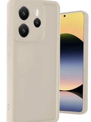 Newface Xiaomi Redmi Note 14 4G Kılıf Viera Silikon - Krem