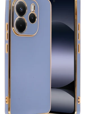 Newface Xiaomi Redmi Note 14 4G Kılıf Volet Silikon - Mavi