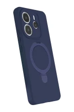 Newface Xiaomi Redmi Note 14 4G Regal Magsafe Standlı Kapak - Lacivert - Görsel 2