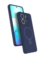 Newface Xiaomi Redmi Note 14 4G Regal Magsafe Standlı Kapak - Lacivert