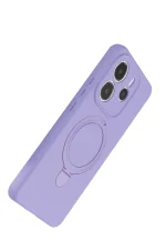 Newface Xiaomi Redmi Note 14 4G Regal Magsafe Standlı Kapak - Lila - Görsel 4