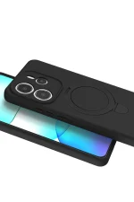 Newface Xiaomi Redmi Note 14 4G Regal Magsafe Standlı Kapak - Siyah - Görsel 4